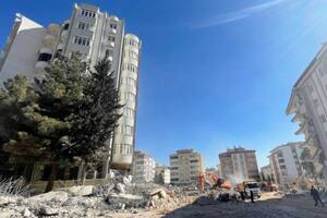 Los restos de los apartamentos Ayşe Mehmet Polat en Gaziantep