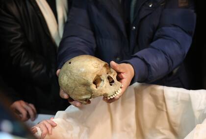 Los restos de los caciques que estaban en la colección del museo