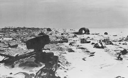 Los restos del McDonnell-Douglas DC-10-30 ZK-NZP de Air New Zealand