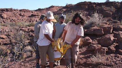 Los restos fueron encontrados en el Cañadón de Las Campanas