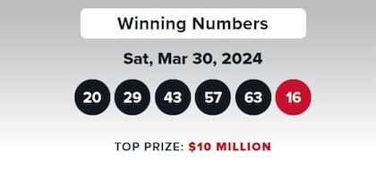 Los resultados de Double Play del 30 de marzo