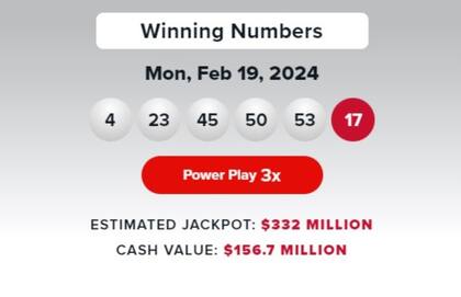 Los resultados de la lotería Powerball