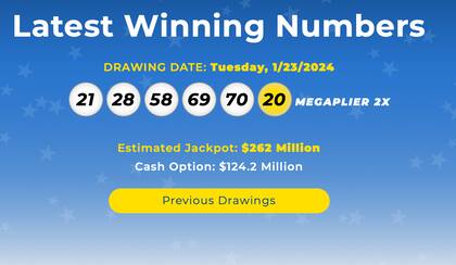 Los resultados de la lotería Mega Millions