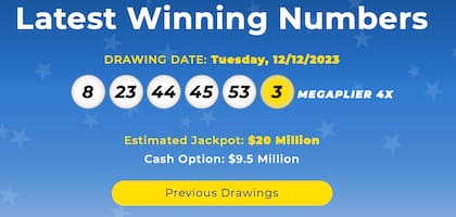 Los resultados de la lotería Mega Millions del 12 de diciembre