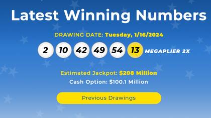 Los resultados de la lotería Mega Millions del 16 de enero de 2024