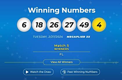 Los resultados de la lotería Mega Millions del 27 de febrero