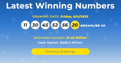 Los resultados de la lotería Mega Millions del 4 de agosto