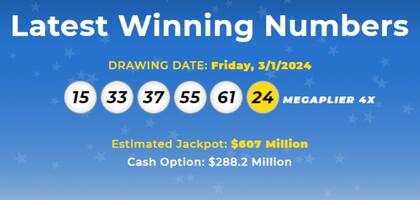 Los resultados de la lotería Mega Millions para el fin de semana