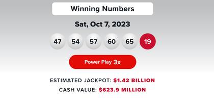 Los resultados de la lotería Powerball del 7 de octubre