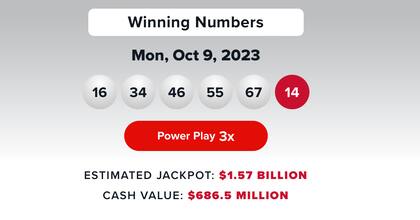 Los resultados de la lotería Powerball del 9 de octubre