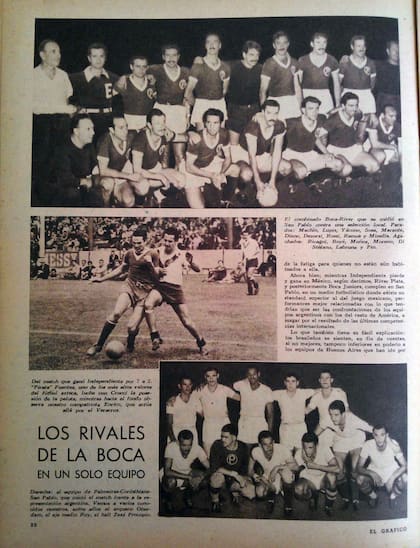 "Los rivales de La Boca en un solo equipo", tituló la revista El Gráfico.