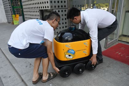 Los robots tienen seis ruedas, miden casi un metro, pesan 30 kilos, se desplazan a una velocidad máxima teórica de 12 km/h y pueden funcionar las 24 horas del día
