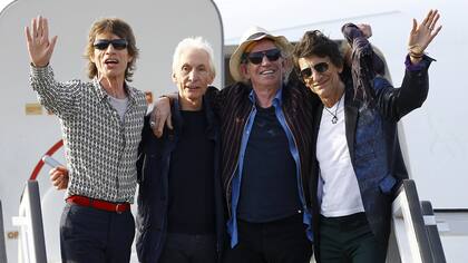 Los Stones llegaron ayer por la tarde a la Argentina