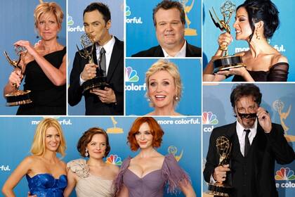 Los rostros de la victoria de la ceremonia de anoche.