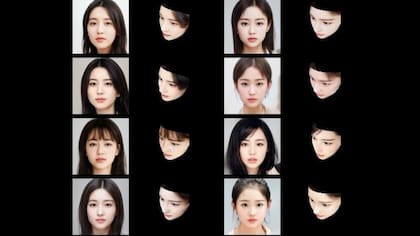 Los rostros virtuales son creados usando inteligencia artificial