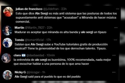 Los s apoyaron a Ale Sergi (Foto Twitter)
