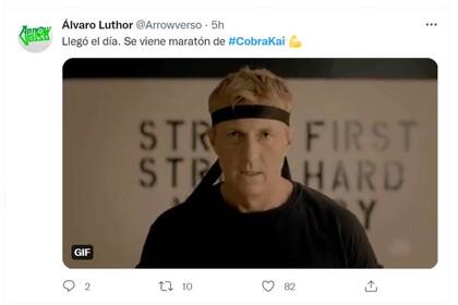 Los s de redes expresaron su entusiasmo por la cuarta entrega de la serie Cobra Kai
