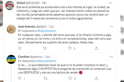 Los s de Twitter opinaron al respecto (Captura Twitter)