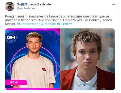 Los s encontraron parecidos entre Franco Masini y Nacho