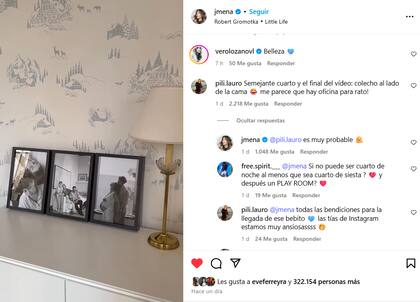 Los s se mostraron sorprendidos al ver la cuna colecho (Foto: Captura Instagram @jmena)