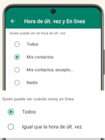 Los s van a tener la posibilidad de ocultar cuando estén en línea