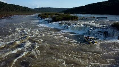 Los saltos de Moconá en su esplendor.