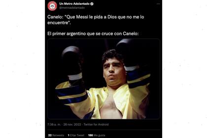 Los seguidores argentinos respondieron al boxeador mexicano por las amenazas a Messi