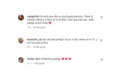Los seguidores de la actriz le mostraron su apoyo a la pareja (Foto: Captura de Instagram)