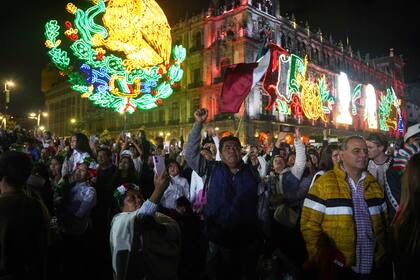 Los seguidores de Sheinbaum en el Zócalo