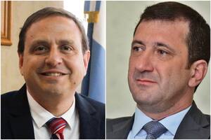 Los senadores Guillermo Snopek y Eduardo Kueider