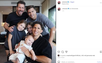 "Los Simeone", el posteo del Cholo Simeone