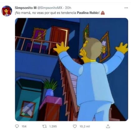 Los Simpson, infaltables a lahora de producir memes; en este caso, sobre Paulina Rubia