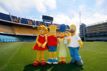 Los Simpsons, en la Bombonera