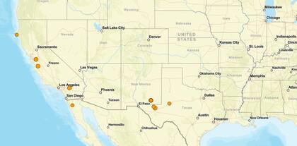 Los sismos ocurridos en Estados Unidos en las últimas 24 horas