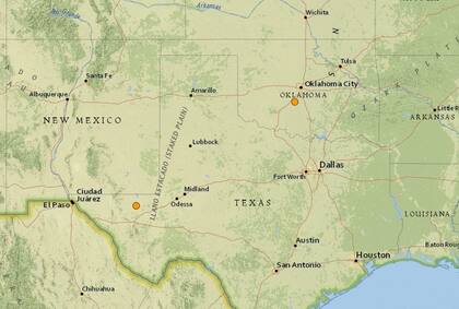 Los sismos ocurridos en las últimas horas en territorio continental de Estados Unidos se presentaron cerca de Mentone, Texas, y de Alex, Oklahoma.