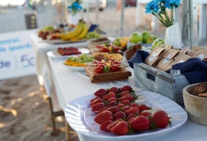 Los snacks saludables que fueron entregados post evento.