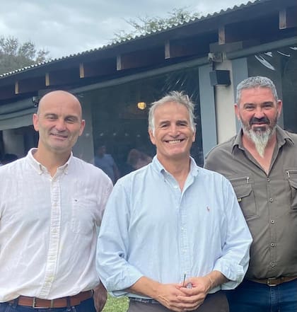 Los socios: Mauricio Pretto, Rodrigo Bosch y Mario Pretto