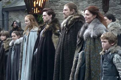 Los Stark, cuando estaban tranquilos en Winterfell