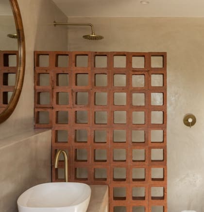 Los tabiques agregan diseño al ambiente (Foto: Pinterest)