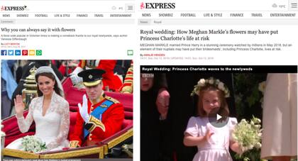 Los tabloides acusaron a Meghan de poner la vida de la princesa Carlota en riesgo por una corona de flores.