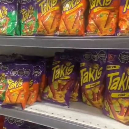 Los Takis llegaron a las góndolas de los supermercados argentinos hace alrededor de un mes