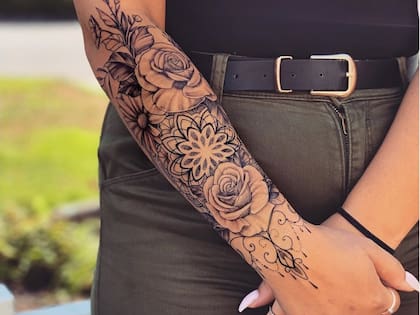 Los tatuajes de media manga están entre los más consultados de la web según Google Trends (Foto: Facebook - Tatuajes para Mujeres)