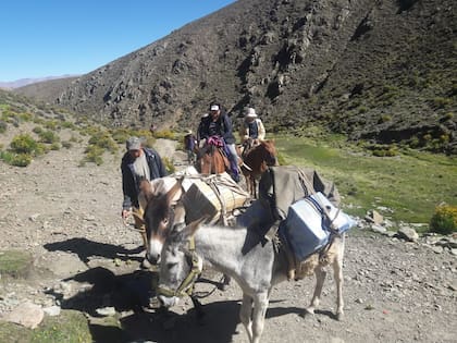 Los técnicos informáticos en viaje a la alta montaña, para realizar la reconexión de los equipos