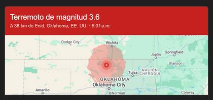 Los temblores más fuertes durante las últimas horas en Estados Unidos.
