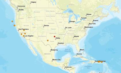 Los temblores ocurridos en EE.UU. durante las últimas horas