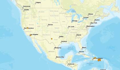 Los temblores ocurridos en EE.UU. durante las últimas horas