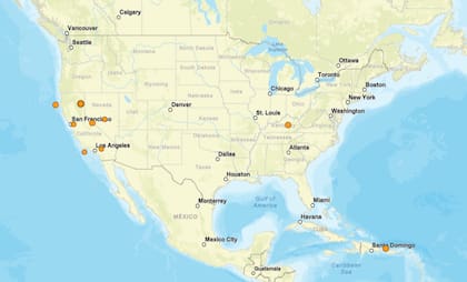 Los temblores ocurridos en EE.UU. durante las últimas horas