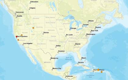 Los temblores ocurridos en EE.UU. durante las últimas horas