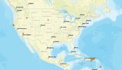 Los temblores ocurridos en EE.UU. durante las últimas horas