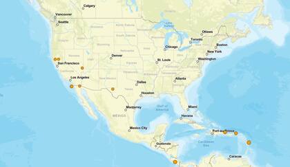 Los temblores ocurridos en EE.UU. durante las últimas horas